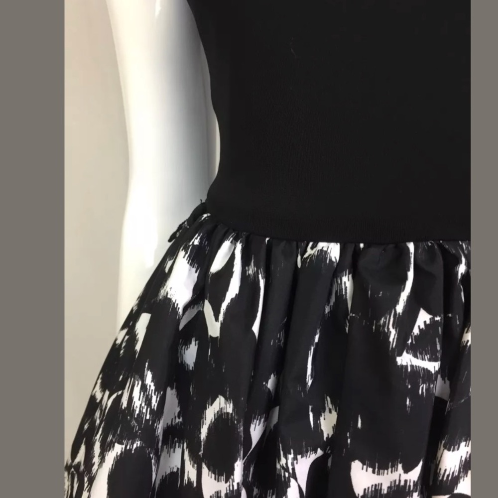 Aidan Mattox Flare Shift Printed Colorblock Dress - image 5